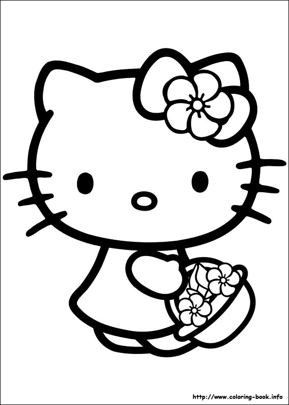 Hello Kitty coloring picture